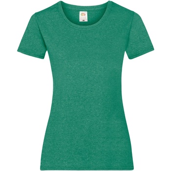 textil Dame T-shirts m. korte ærmer Fruit Of The Loom 61372 Grøn