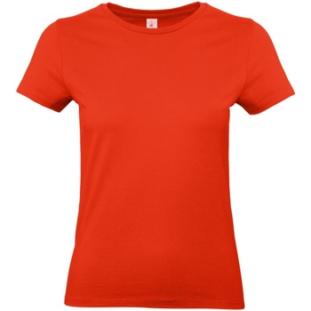 textil Dame T-shirts m. korte ærmer B And C E190 Rød