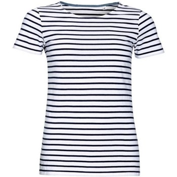 textil Dame T-shirts m. korte ærmer Sols 01399 Hvid