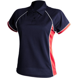 textil Dame Polo-t-shirts m. korte ærmer Finden & Hales LV371 Navy/ Red/ White