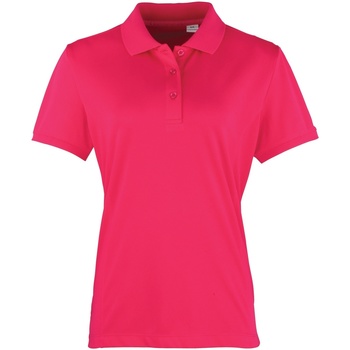 textil Dame Polo-t-shirts m. korte ærmer Premier PR616 Rød