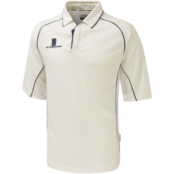 textil Herre Polo-t-shirts m. korte ærmer Surridge SU001 White/Navy trim