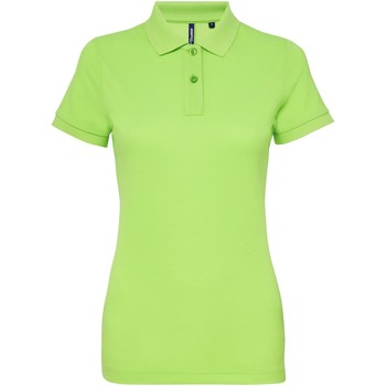 textil Dame Polo-t-shirts m. korte ærmer Asquith & Fox AQ025 Grøn