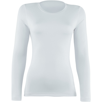 textil Dame Langærmede T-shirts Rhino RH003 White