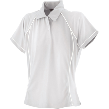 textil Dame Polo-t-shirts m. korte ærmer Finden & Hales LV371 White/White