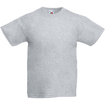 textil Børn T-shirts m. korte ærmer Fruit Of The Loom 61019 Grå