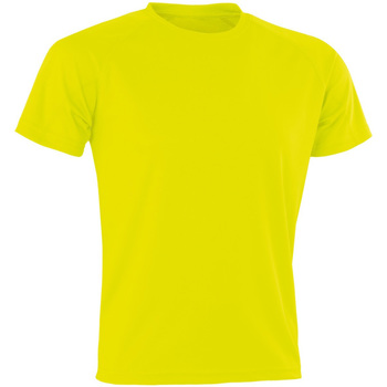textil Herre T-shirts m. korte ærmer Spiro Aircool Flo Yellow