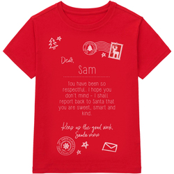 textil Børn T-shirts m. korte ærmer Christmas Shop CS145 Red