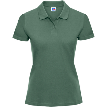 textil Dame Polo-t-shirts m. korte ærmer Russell 569F Grøn