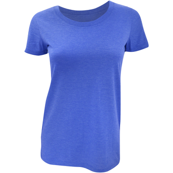 textil Dame T-shirts m. korte ærmer Bella + Canvas BE8413 Blå