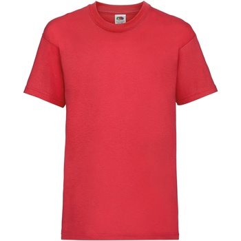 textil Børn T-shirts m. korte ærmer Fruit Of The Loom 61033 Rød