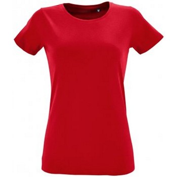 textil Dame T-shirts m. korte ærmer Sols 2758 Rød