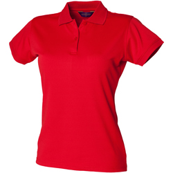 textil Dame Polo-t-shirts m. korte ærmer Henbury Coolplus Classic Red