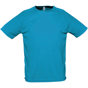 textil Herre T-shirts m. korte ærmer Sols 11939 Blå