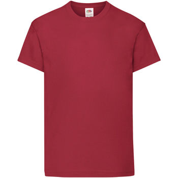 textil Børn T-shirts m. korte ærmer Fruit Of The Loom 61019 Rød