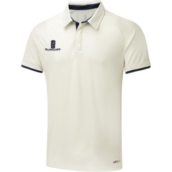 textil Herre Polo-t-shirts m. korte ærmer Surridge SU013 White/Navy Trim