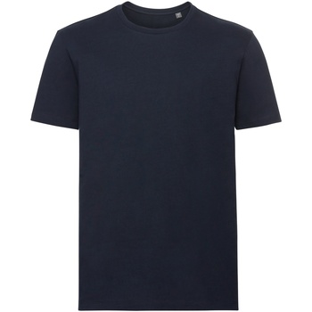 textil Herre Langærmede T-shirts Russell R108M Blå
