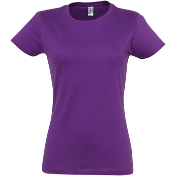 textil Dame T-shirts m. korte ærmer Sols 11502 Violet
