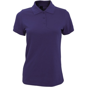 textil Dame Polo-t-shirts m. lange ærmer Sols 10573 Violet