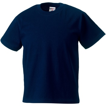 textil Børn T-shirts m. korte ærmer Jerzees Schoolgear ZT180B Blå