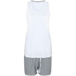 textil Dame Pyjamas / Natskjorte Towel City TC052 White/Heather Grey