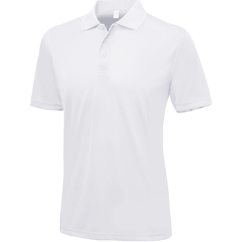 textil Herre Polo-t-shirts m. korte ærmer Awdis Smooth Hvid