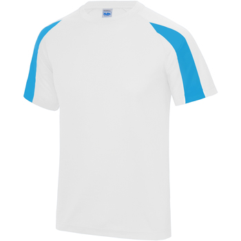 textil Herre Langærmede T-shirts Just Cool JC003 Hvid