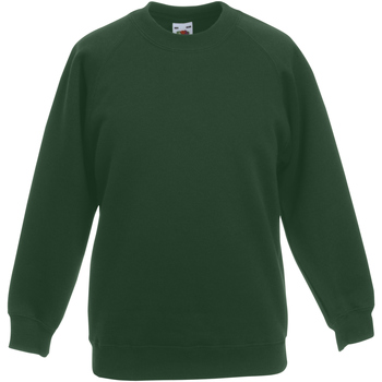 textil Børn Sweatshirts Fruit Of The Loom 62039 Grøn