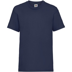textil Børn T-shirts m. korte ærmer Fruit Of The Loom 61033 Navy