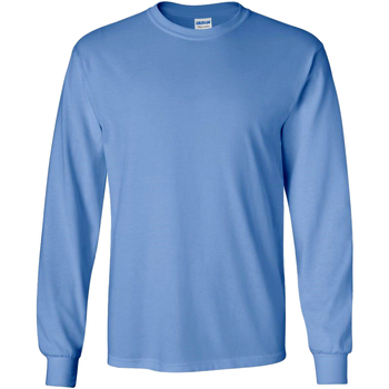 textil Herre Langærmede T-shirts Gildan 2400 Blå