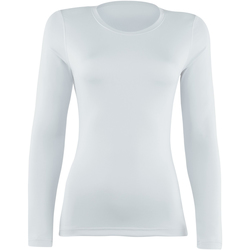 textil Dame Langærmede T-shirts Rhino  White