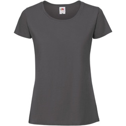 textil Dame T-shirts m. korte ærmer Fruit Of The Loom 61424 Pencil Grey