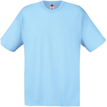 textil Herre T-shirts m. korte ærmer Fruit Of The Loom 61082 Sky Blue