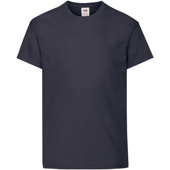 textil Børn T-shirts m. korte ærmer Fruit Of The Loom 61019 Blå