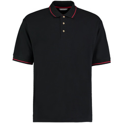 textil Herre Polo-t-shirts m. korte ærmer Kustom Kit KK606 Black/Bright Red