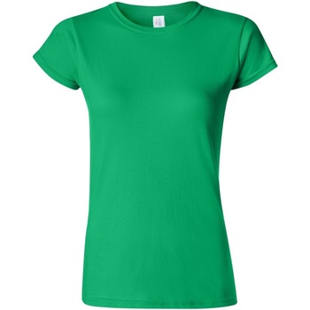 textil Dame T-shirts m. korte ærmer Gildan Soft Grøn