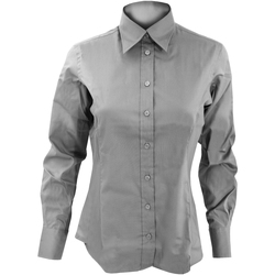 textil Dame Skjorter / Skjortebluser Kustom Kit KK702 Silver Grey