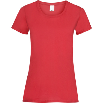 textil Dame T-shirts m. korte ærmer Universal Textiles 61372 Rød