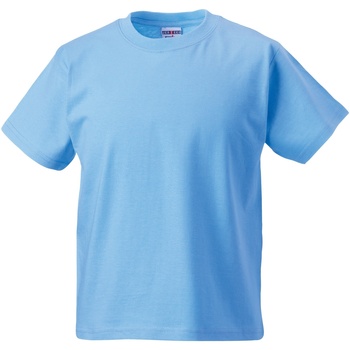 textil Børn T-shirts m. korte ærmer Jerzees Schoolgear ZT180B Blå