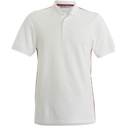 textil Herre Polo-t-shirts m. korte ærmer Kustom Kit KK603 White/ Red