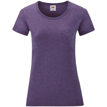 textil Dame T-shirts m. korte ærmer Fruit Of The Loom 61372 Violet