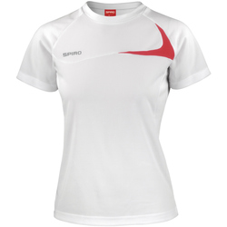 textil Dame T-shirts m. korte ærmer Spiro S182F White/Red
