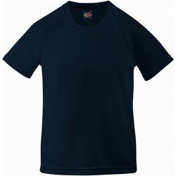 textil Børn T-shirts m. korte ærmer Fruit Of The Loom 61013 Deep Navy