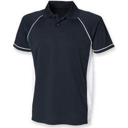 textil Herre Polo-t-shirts m. korte ærmer Finden & Hales LV310 Navy/White