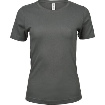 textil Dame T-shirts m. korte ærmer Tee Jays Interlock Powder Grey