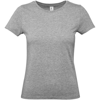 textil Dame T-shirts m. korte ærmer B And C E190 Grå