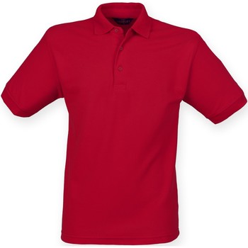 textil Herre Polo-t-shirts m. korte ærmer Henbury HB400 Rød