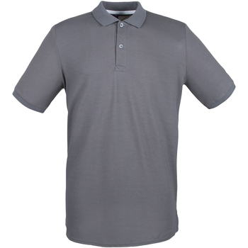 textil Herre Polo-t-shirts m. korte ærmer Henbury HB101 Steel Grey