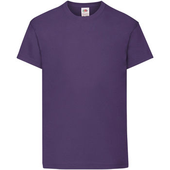 textil Børn T-shirts m. korte ærmer Fruit Of The Loom 61019 Violet