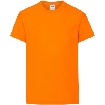 textil Børn T-shirts m. korte ærmer Fruit Of The Loom 61019 Orange